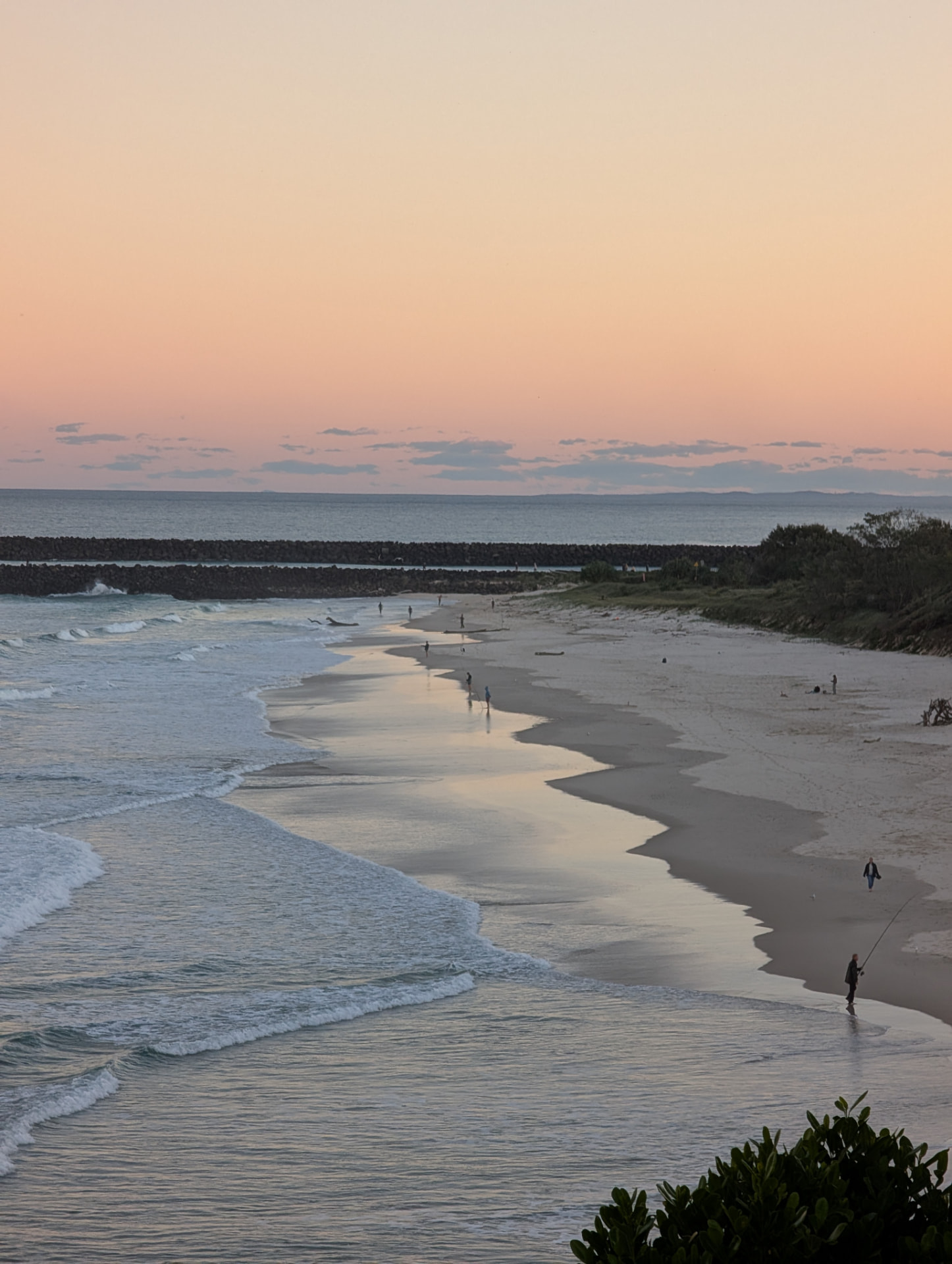Sunrise over the beach near Ballina on the New South Wales north coast